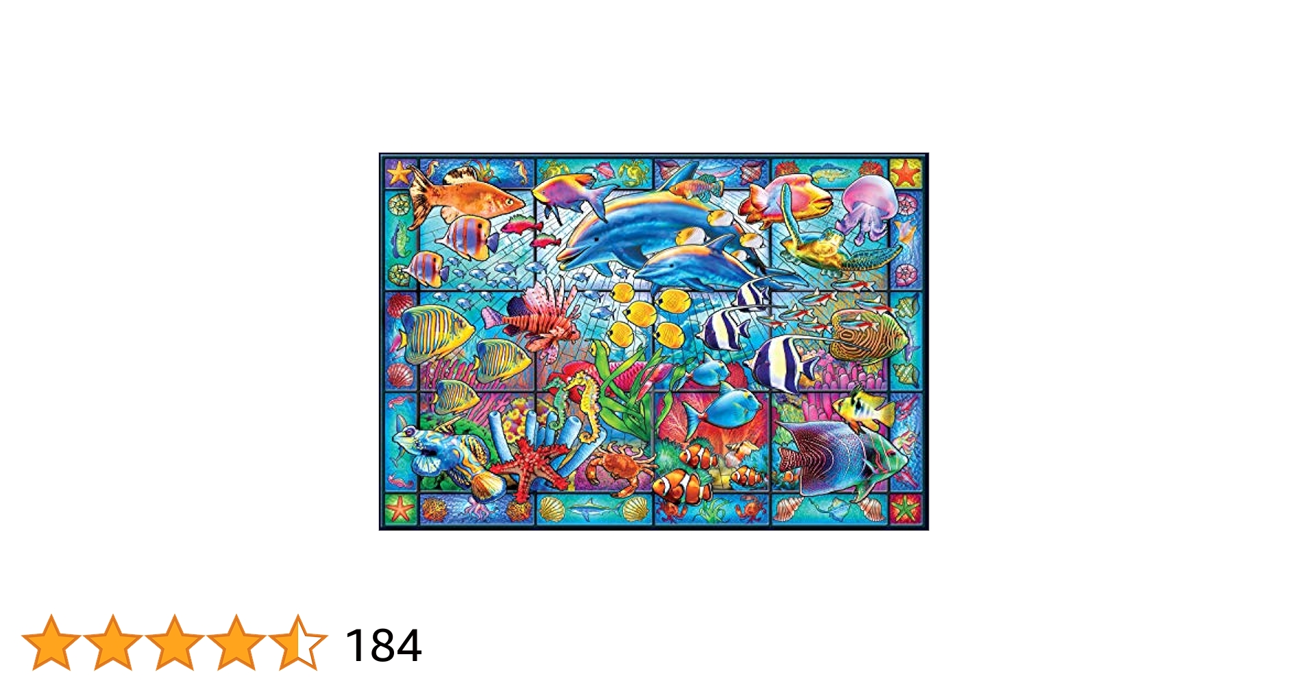 キンケード ステンドグラス大判Pools of Serenityグラスマスターズ Amazon | Buffalo Games - ステンドグラス水族館 - 2000ピース